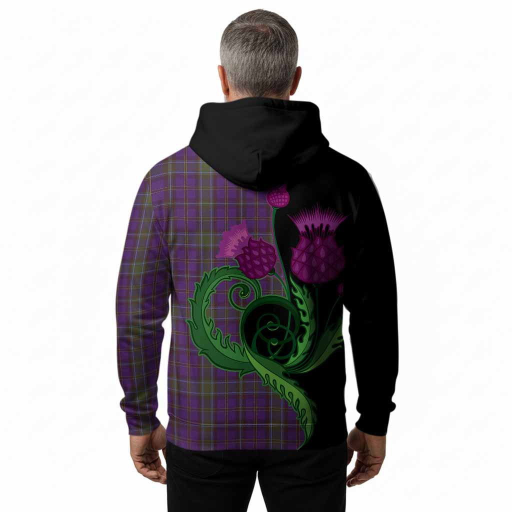 Weir Tartan Hoodie Traditional Scottish Thistle