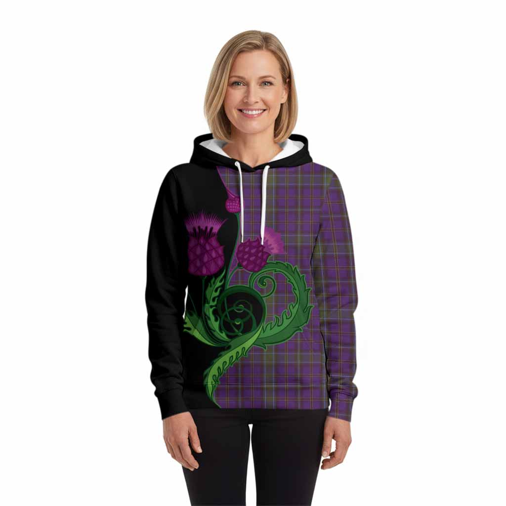 Weir Tartan Hoodie Traditional Scottish Thistle