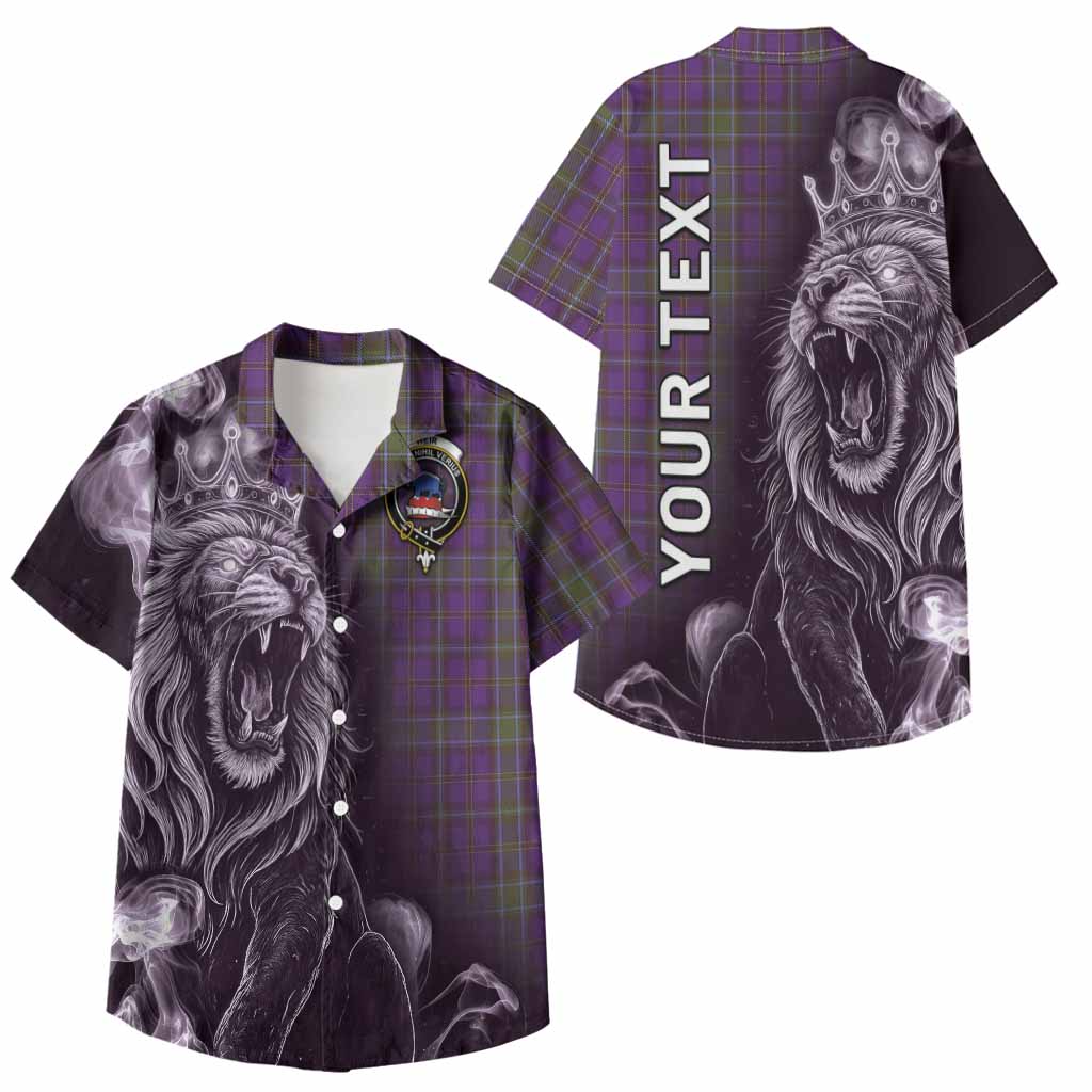 Weir Tartan Kid Hawaiian Shirt Roaring Lion Heritage