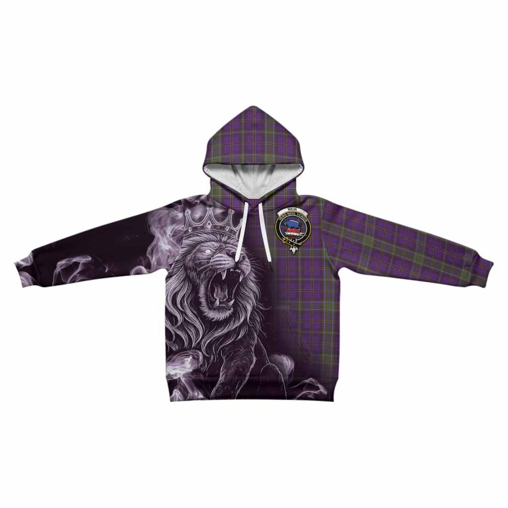 Weir Tartan Kid Hoodie Roaring Lion Heritage