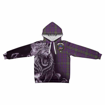 Weir Tartan Kid Hoodie Roaring Lion Heritage