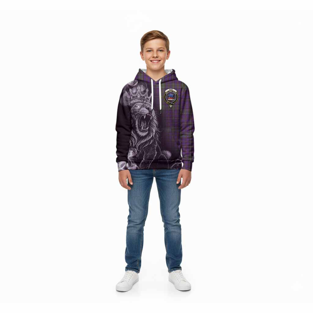 Weir Tartan Kid Hoodie Roaring Lion Heritage
