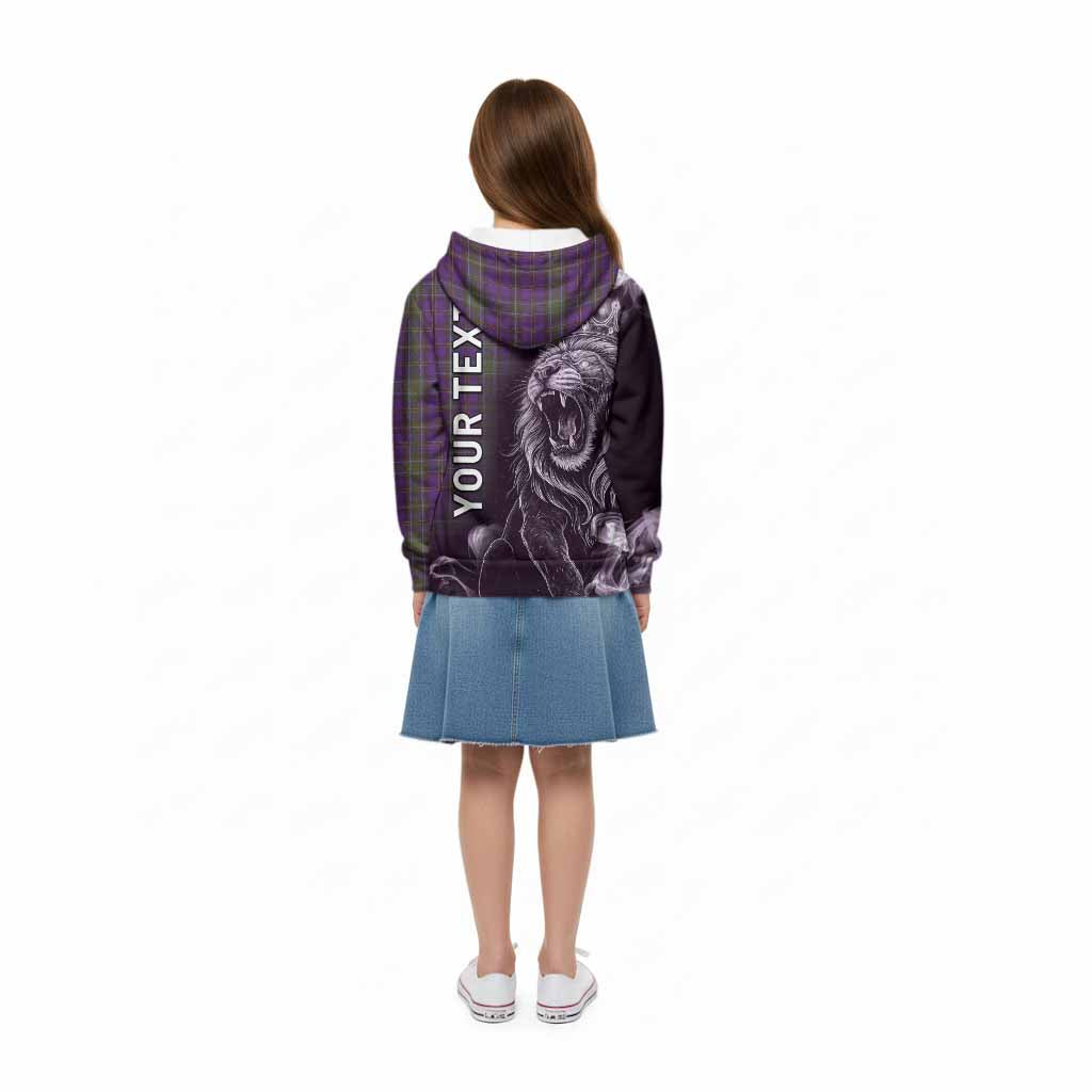 Weir Tartan Kid Hoodie Roaring Lion Heritage