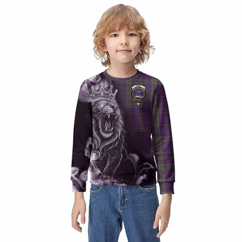 Weir Tartan Kid Knitted Sweatshirt Roaring Lion Heritage