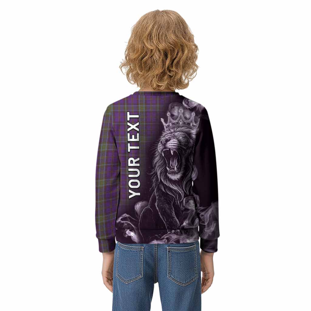 Weir Tartan Kid Knitted Sweatshirt Roaring Lion Heritage