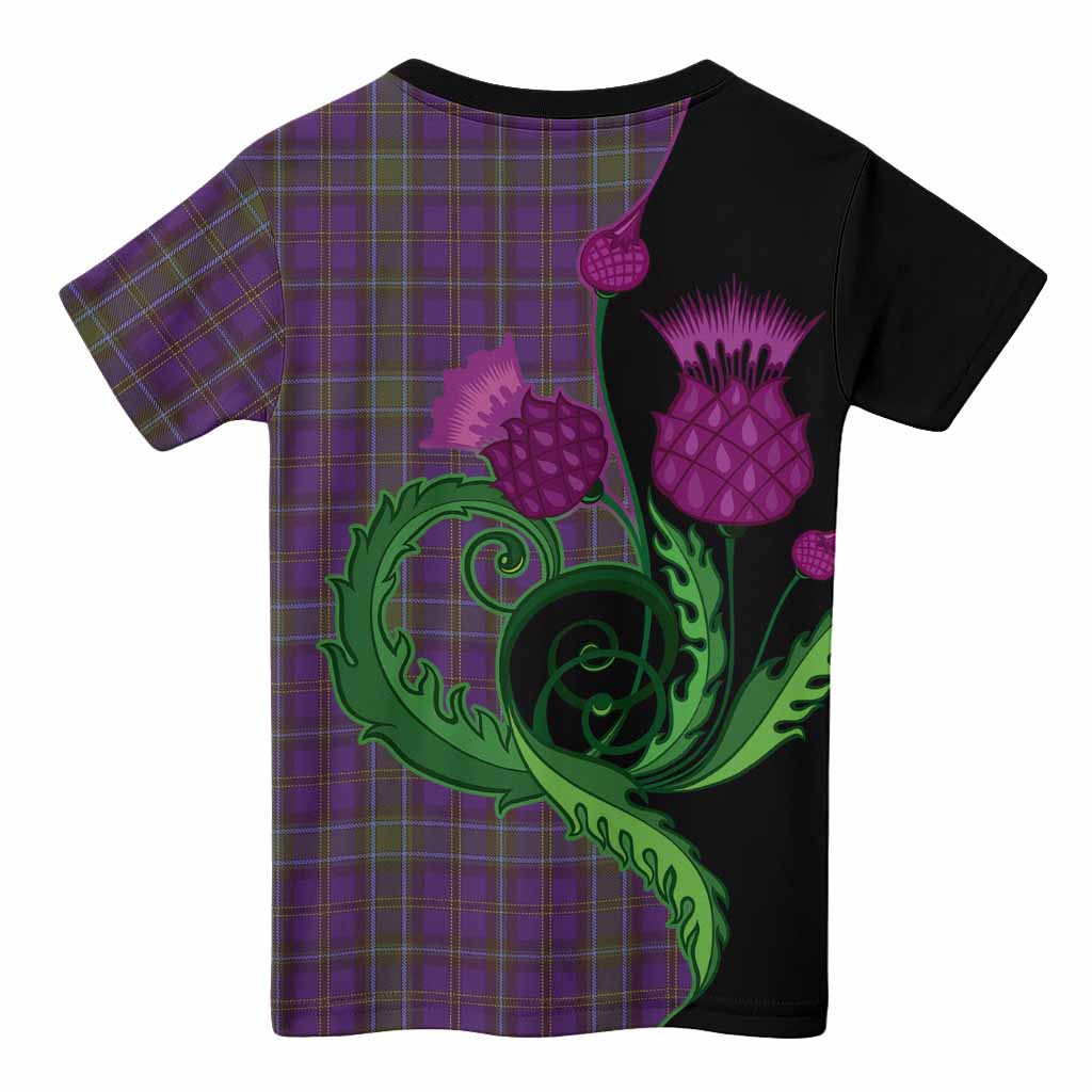 Weir Tartan Kid T-shirt Traditional Scottish Thistle