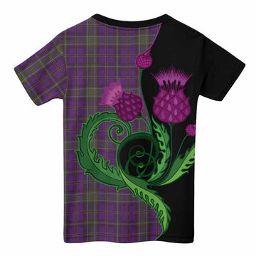 Weir Tartan Kid T-shirt Traditional Scottish Thistle