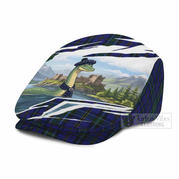 Weir Tartan Loch Ness Monster Scottish Heritage Art Flat Cap, Jeff Cap