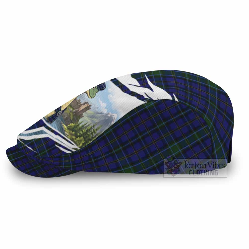 Weir Tartan Loch Ness Monster Scottish Heritage Art Flat Cap, Jeff Cap