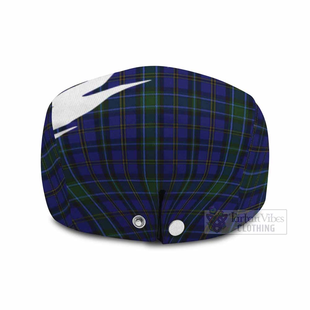 Weir Tartan Loch Ness Monster Scottish Heritage Art Flat Cap, Jeff Cap