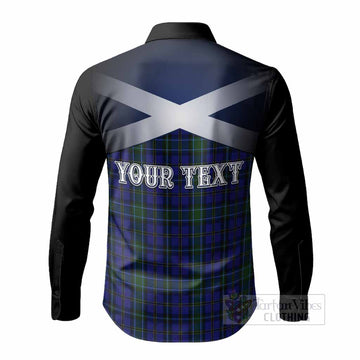 Weir Tartan Long Sleeve Button Shirts Alba Gu Brath Unicorn Crest