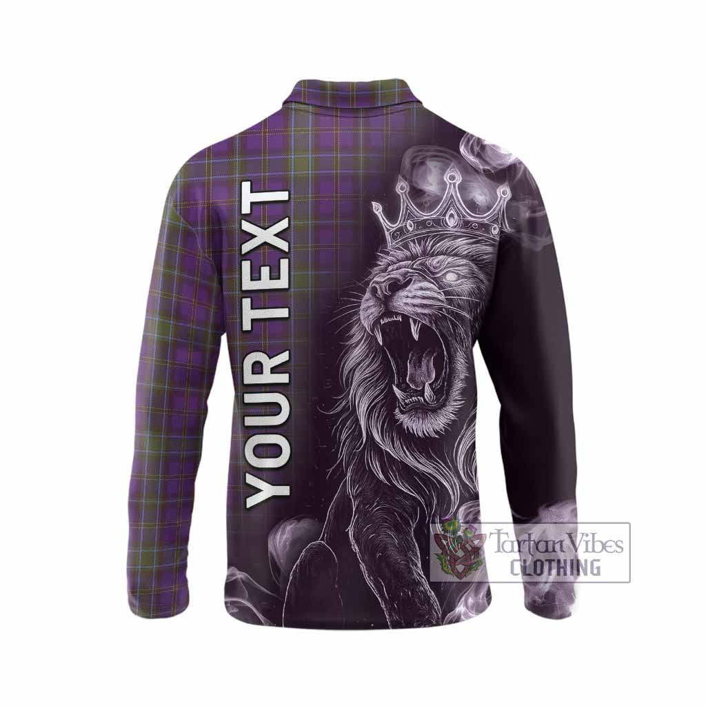 Weir Tartan Long Sleeve Polo Shirt Roaring Lion Heritage
