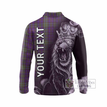 Weir Tartan Long Sleeve Polo Shirt Roaring Lion Heritage