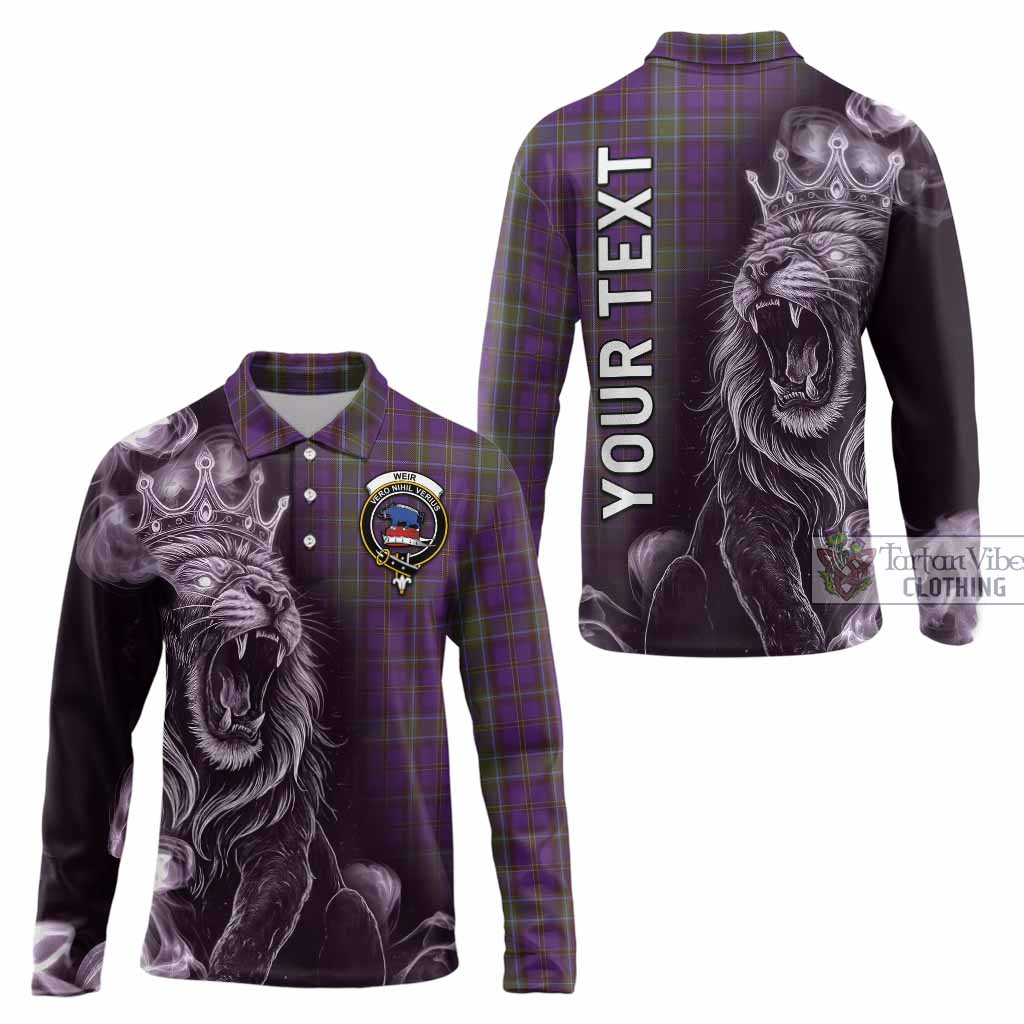 Weir Tartan Long Sleeve Polo Shirt Roaring Lion Heritage