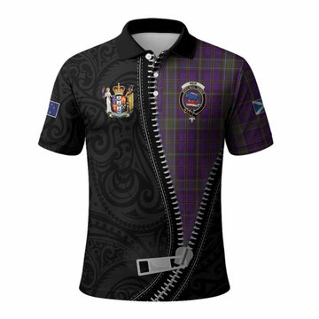 Weir Tartan Polo Shirt New Zealand Pattern Unique Zipper Stylized