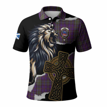 Weir Tartan Scottish Polo Shirt Lion Celtic Heritage