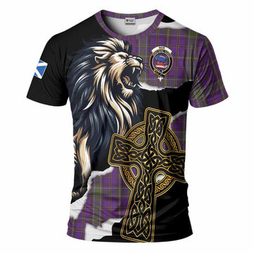 Weir Tartan Scottish T-Shirt Lion Celtic Heritage