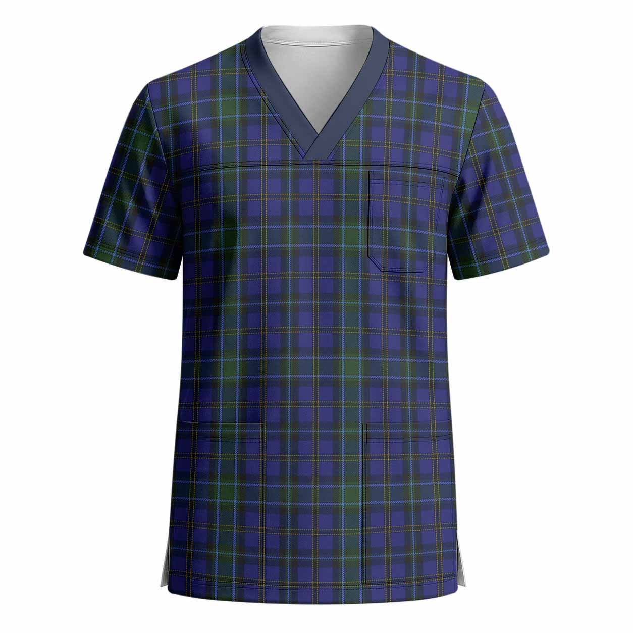 Weir Tartan Scrub Top - Tartan Vibes Clothing
