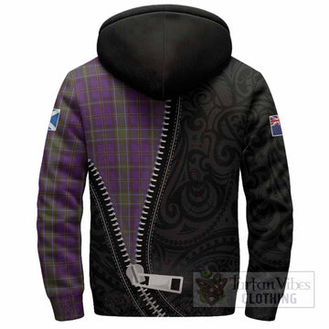 Weir Tartan Sherpa Hoodie New Zealand Pattern Unique Zipper Stylized