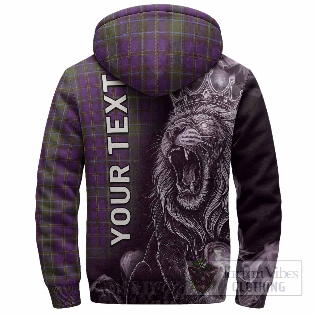 Weir Tartan Sherpa Hoodie Roaring Lion Heritage