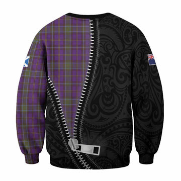 Weir Tartan Sweatshirt New Zealand Pattern Unique Zipper Stylized