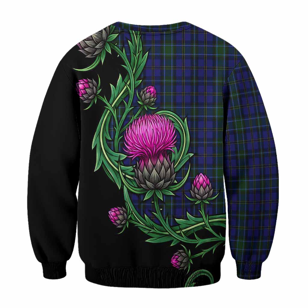 Weir Tartan Sweatshirt Resilient Scottish Thistle - Tartan Vibes Clothing