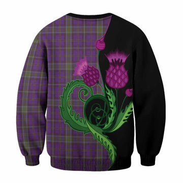 Weir Tartan Sweatshirt Traditional Scottish Thistle