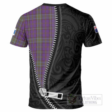 Weir Tartan T-Shirt New Zealand Pattern Unique Zipper Stylized