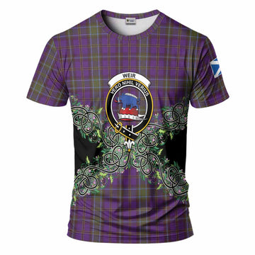 Weir Tartan T-Shirt Thistle Scottish Spirit