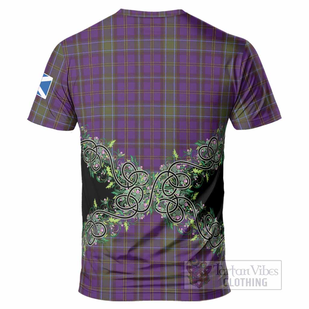 Weir Tartan T-Shirt Thistle Scottish Spirit