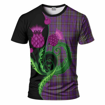 Weir Tartan T-Shirt Traditional Scottish Thistle