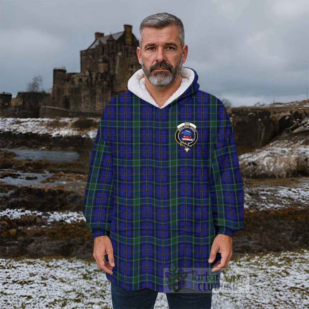 Weir Tartan Wearable Blanket with Family Crest - Tartan Vibes Clothing