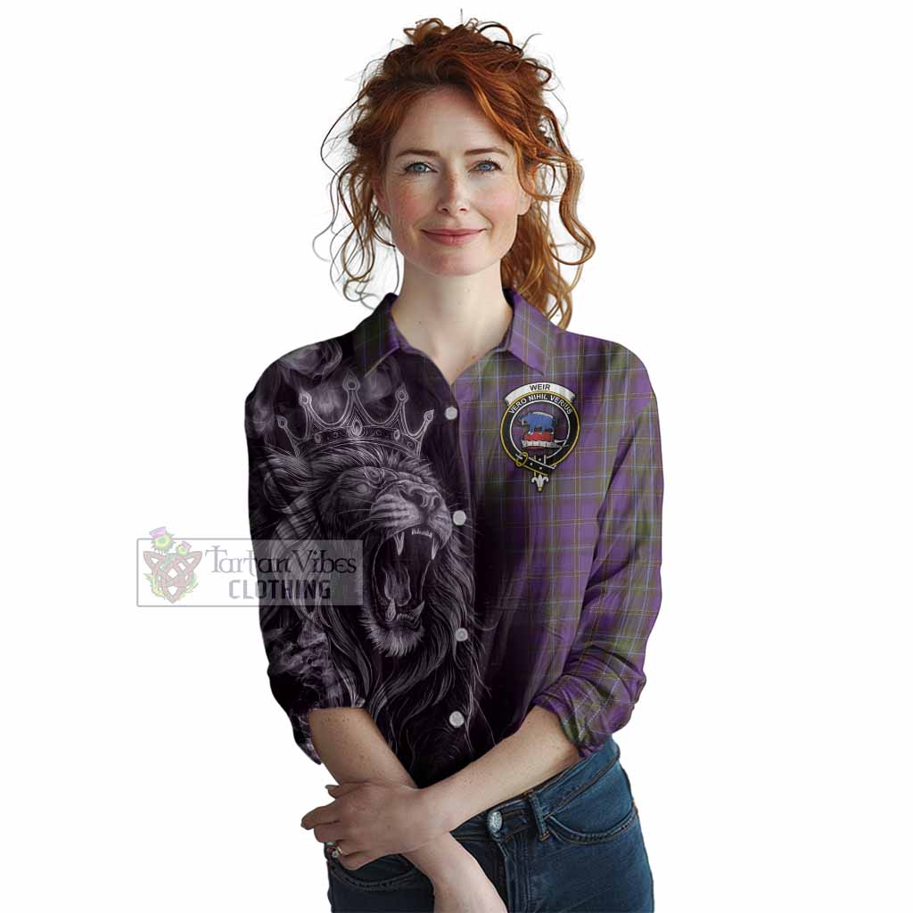 Weir Tartan Women Casual Shirt Roaring Lion Heritage