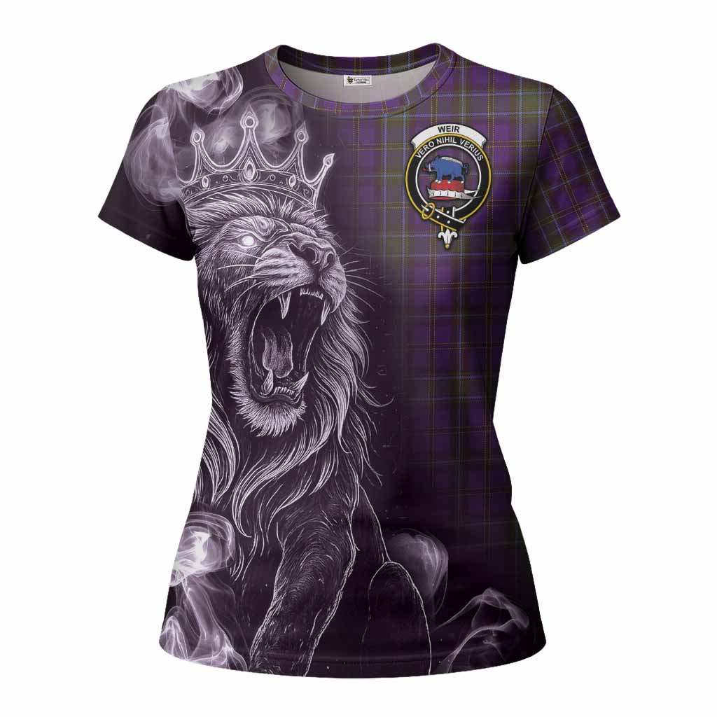 Weir Tartan Women T shirt Roaring Lion Heritage