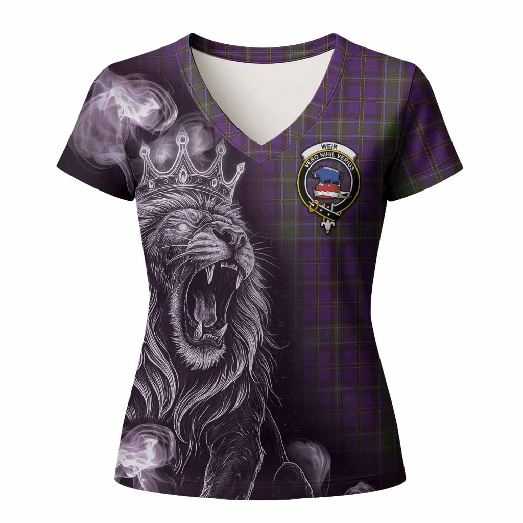 Weir Tartan Women T shirt Roaring Lion Heritage
