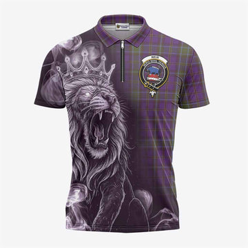 Weir Tartan Zipper Polo Shirt Roaring Lion Heritage