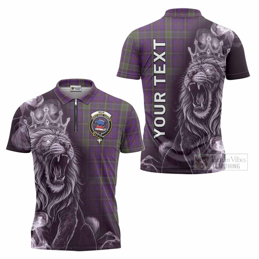 Weir Tartan Zipper Polo Shirt Roaring Lion Heritage