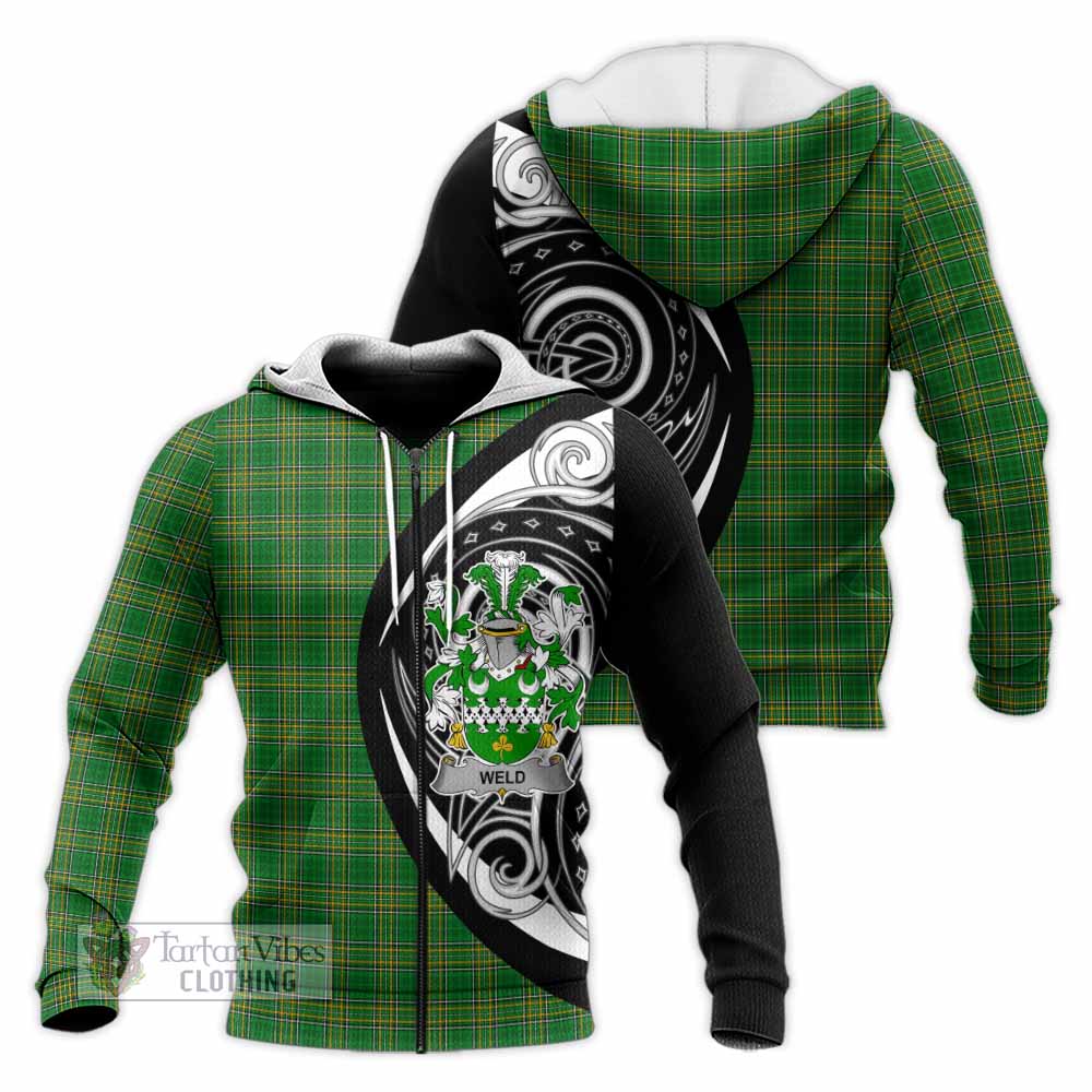 Weld Irish Clan Knitted Hoodie Celtic Circle Style Unisex Knitted Zip Hoodie - Tartan Vibes Clothing