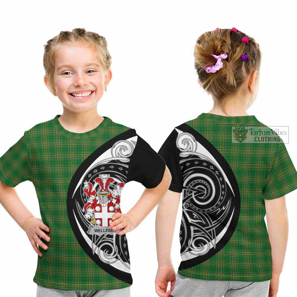 Wellesby Irish Clan Kid T-Shirt Celtic Circle Style - Tartan Vibes Clothing