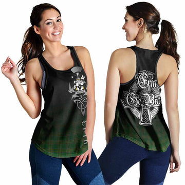 Wellesley Irish Clan Women's Racerback Tanks with Coat of Arms Erin Go Bragh Celtic Inspired