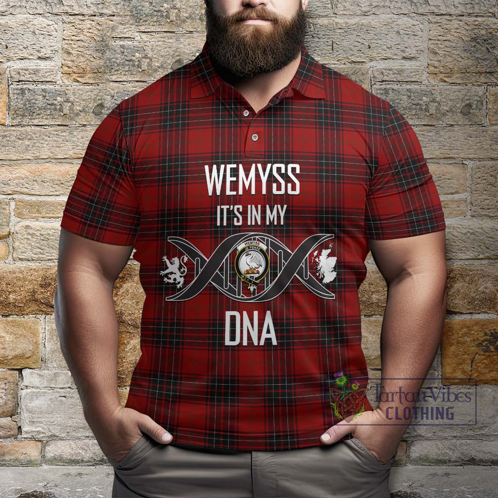Wemyss Tartan Polo Shirt with Family Crest DNA In Me Style Kid - Tartanvibesclothing Shop