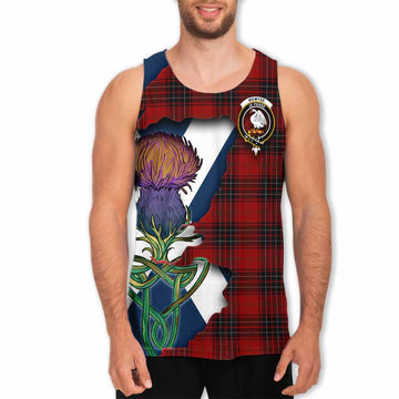 Wemyss Tartan Family Crest Men's Tank Top Scottish Thistle Celtic Inspired