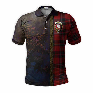 Wemyss Tartan Family Crest Polo Shirt Alba Gu Brath Be Brave Lion Ancient Style