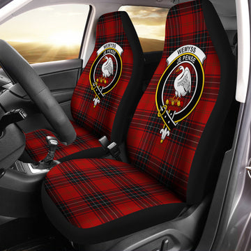 Wemyss Tartan Car Seat Cover with Family Crest One Size - Tartanvibesclothing