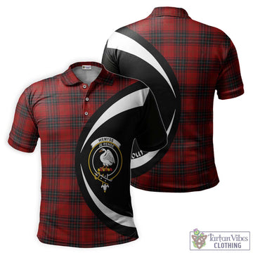 Wemyss Tartan Men's Polo Shirt with Family Crest Circle Style Kid - Tartan Vibes Clothing