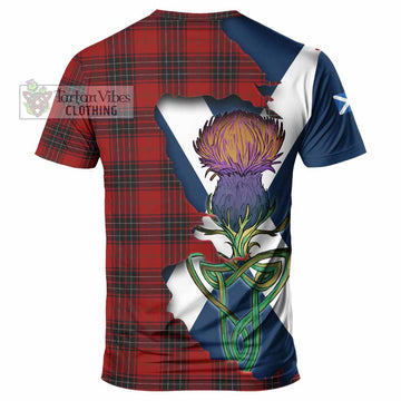 Tartan Vibes Clothing Wemyss Tartan Family Crest T-Shirt Scottish Thistle Celtic Inspired