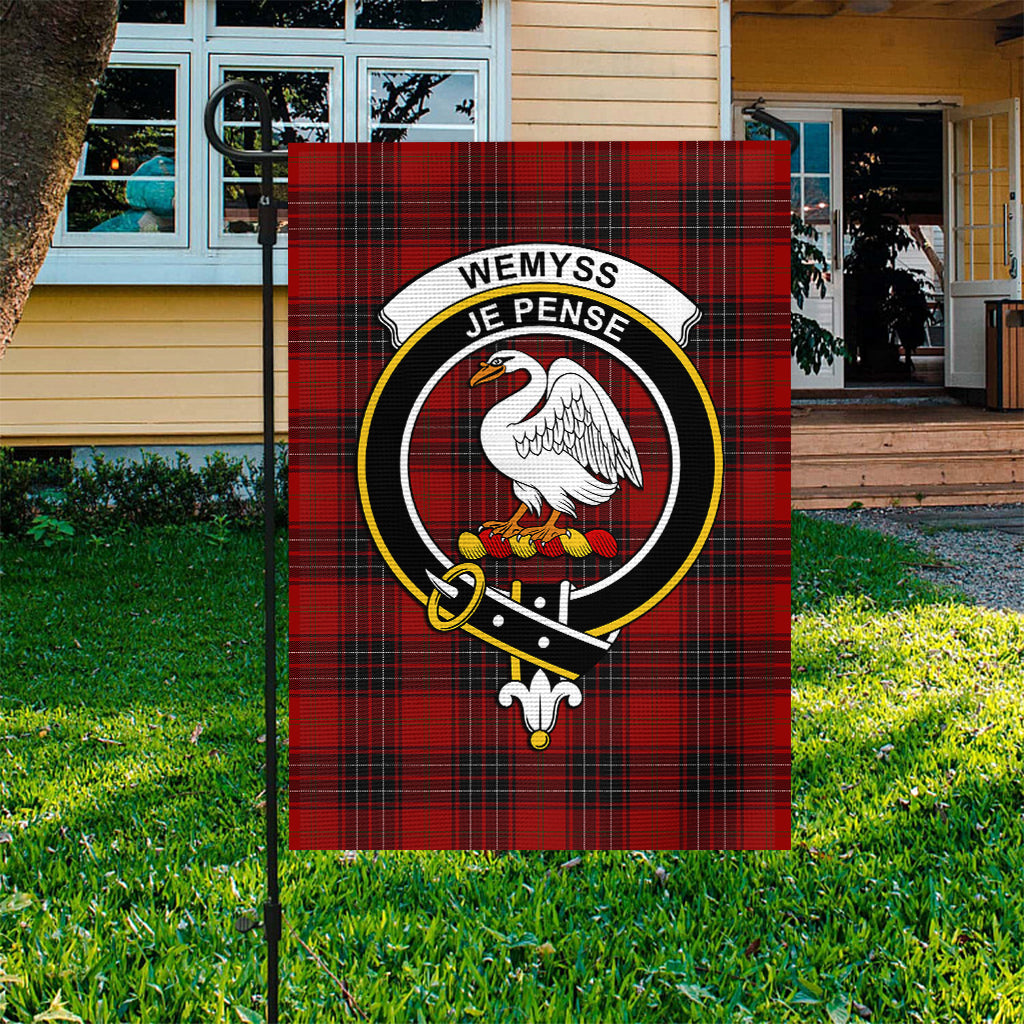 Wemyss Tartan Flag with Family Crest - Tartan Vibes Clothing