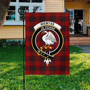 Wemyss Tartan Flag with Family Crest - Tartan Vibes Clothing