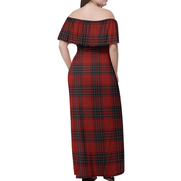 Wemyss Tartan Off Shoulder Long Dress