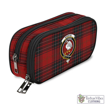 Wemyss Tartan Pen and Pencil Case with Family Crest